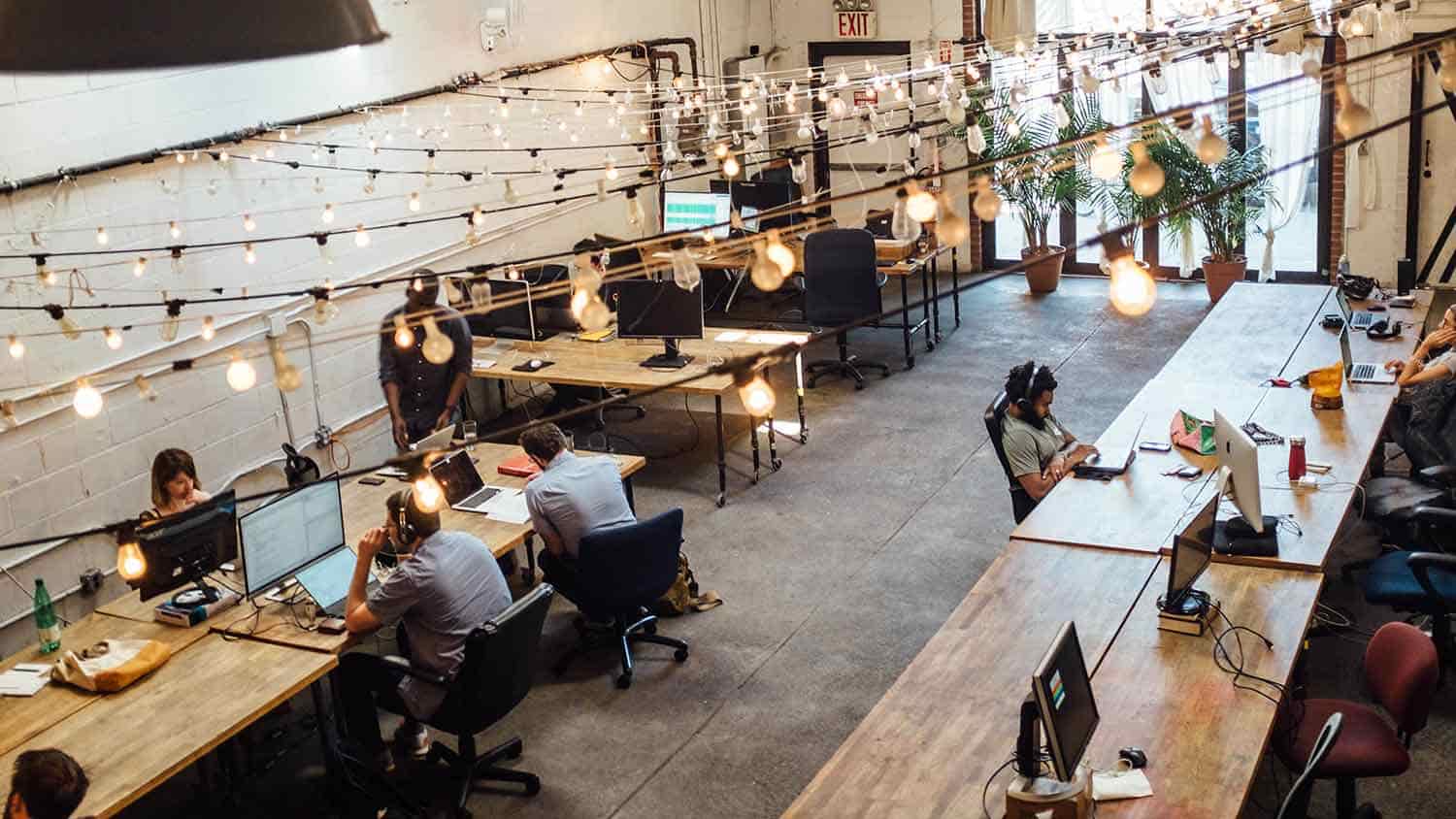 co-working office area